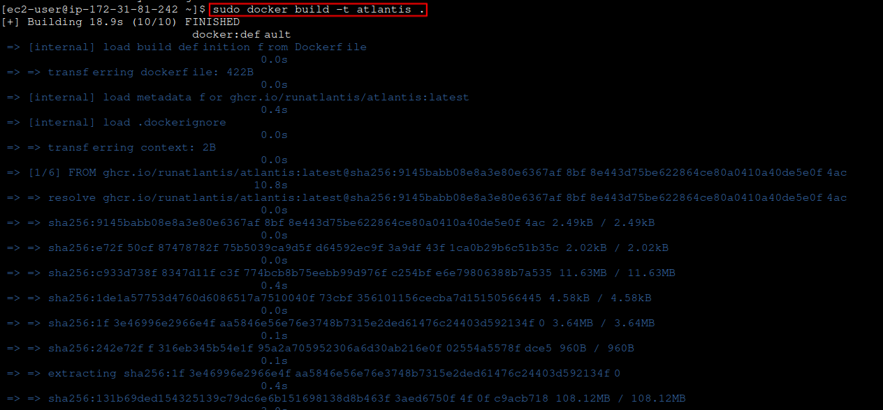 Atlantis Docker image 