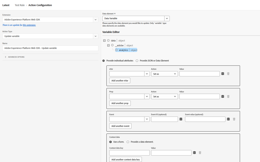 Data Variable - Update Variable